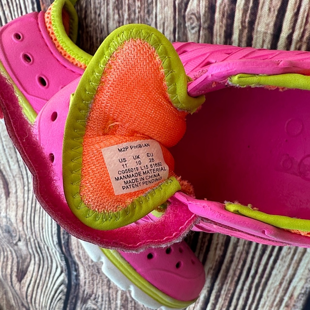 Stride Rite Kids Neon Pink and Lime Sneakers - Picture 4 of 5